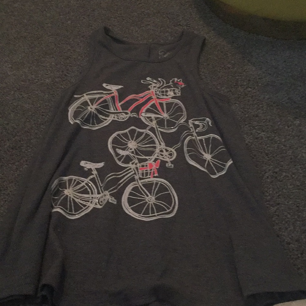Grey tank top from justice size 10
